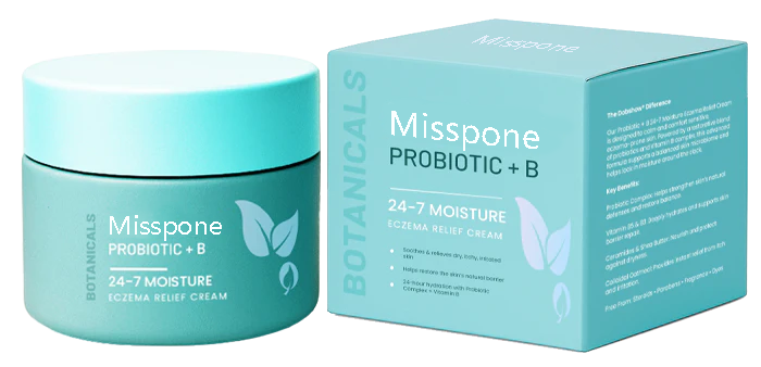 Misspone® Probiotic + B 24-7 Moisture Eczema Relief Cream